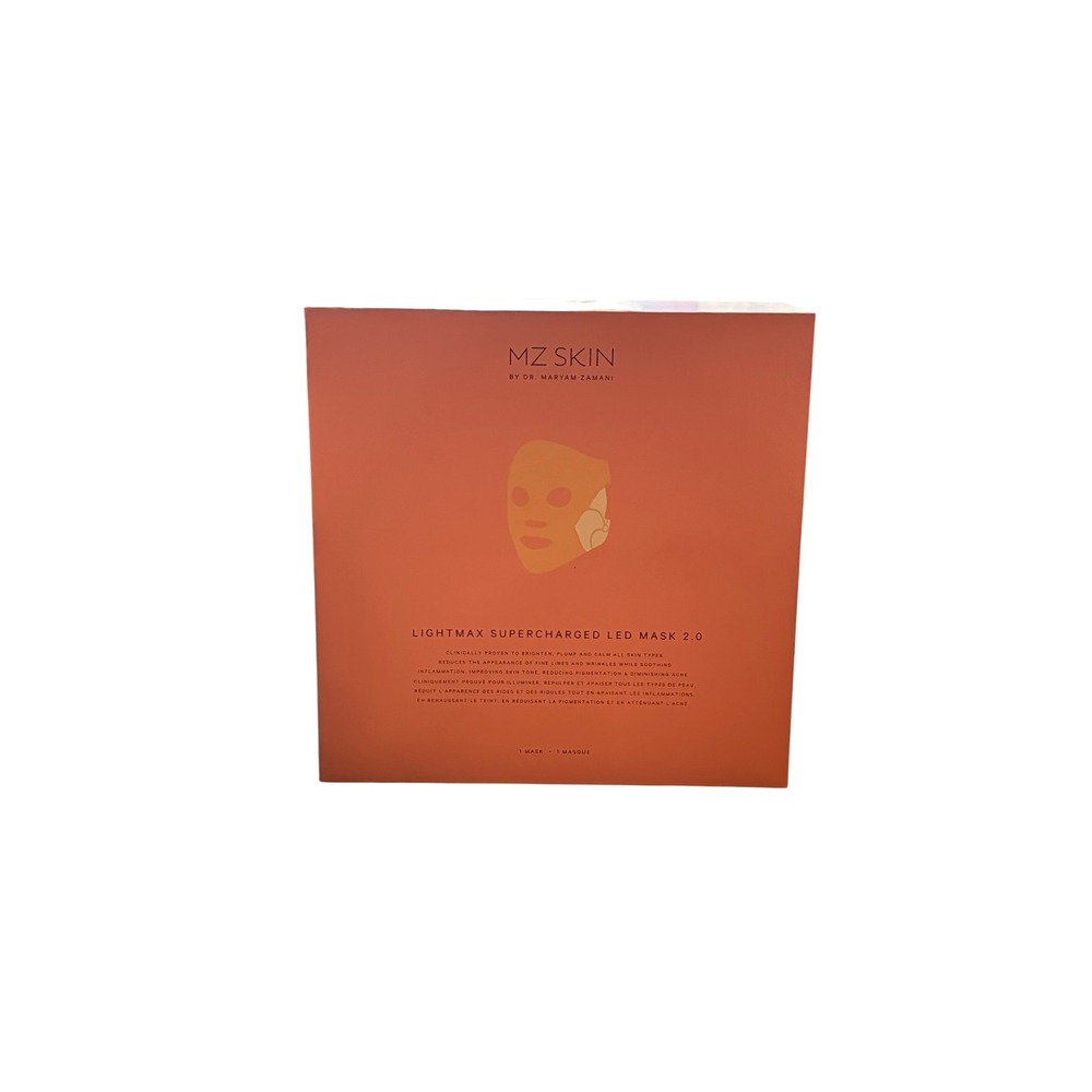 MZ Skin LightMax Supercharged LED Mask 2.0 Red Infrared Light Therapy New